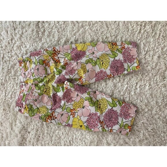 Vintage 80s 90s Billblass Jeanswear Floral Cropped Jeans Women's Size 10 - Picture 2 of 4